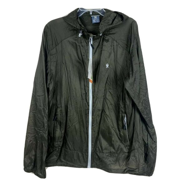 Little Donkey Andy L Mens Windbreaker Packable Dry-Tech UPT50+ Water Repel NWT - Picture 1 of 12